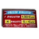 Codice ES001 - PREZZO BIGLIETTO - 2 PREZZI