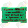 Codice B.40/65007 - BIGLIETTO IN PLASTICA 40 X 65mm - OMAGGIO