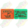 Codice B.45/60006 - BIGLIETTO IN PLASTICA 45 X 60 X 1,9mm STANDARD PER PIRATA STAMPATO SU 2 LATI