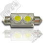 Codice LEFT1042-2SH - LAMPADA A 2 LED AD ALTA POTENZA - TIPO SILURO 10X42